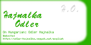 hajnalka odler business card